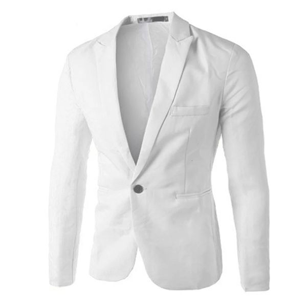 Jaqueta formal masculina, uniforme de negócios, jaqueta de trabalho, top sólido, ajuste regular, vestido de casamento branco, jaqueta masculina 240326