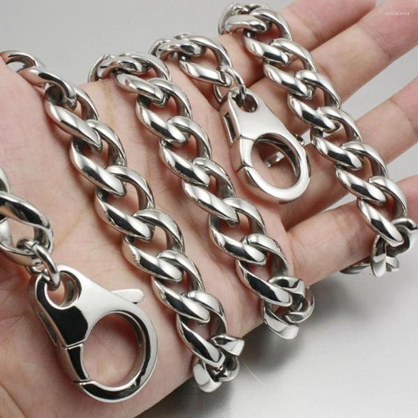 Chaveiros de aço inoxidável Mens KeyChain Biker Rocker Wallet Chain Punk DIY Acessório 5A011WC