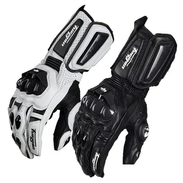 Guanti da ciclismo Furygan Afs 10 Moto Long Knight Fibra di carbonio Protezione anticaduta Abbigliamento in pelle Traspirante Equitazione 220531 Consegna Sport Dhwmq