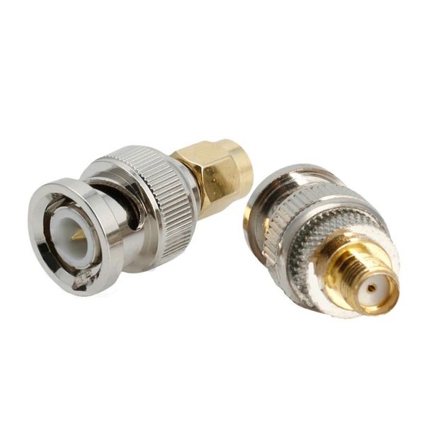 NEU 2024 4PCS BNC an SMA-Anschlüsse Typ männlicher weiblicher HF-Stecker-Adapter-Testkonverter-Kit-Set-Set-Set-Set für RF-Stecker-Adapter-Set