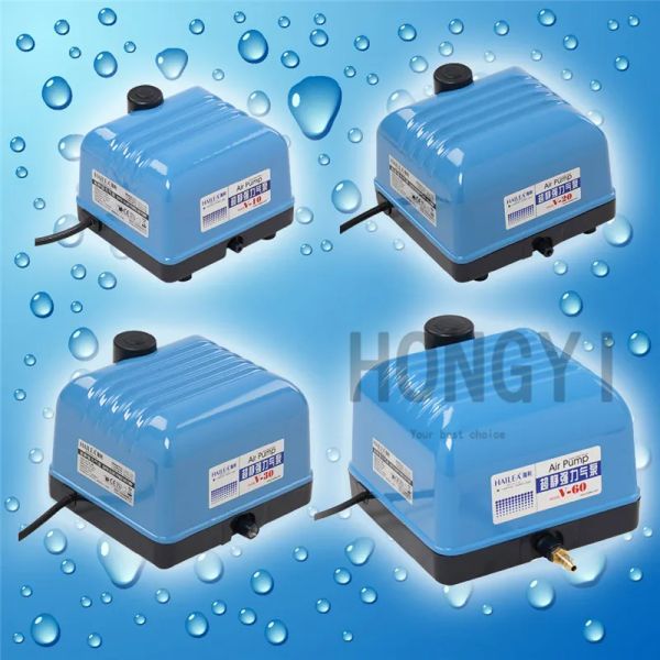 Acessórios hailea 1 peça v10 v20 v30 v60 tanque de peixes super mudo bomba de ar compressor de ar para aquário 10w/15w/25w/35w