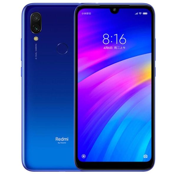 Оригинальный сотовый телефон Xiaomi Redmi 7, 4G, LTE, 3 ГБ ОЗУ, 32 ГБ ПЗУ, восьмиядерный процессор Snapdragon 632, Android, 626 дюймов, полноэкранный режим, 120 МП, OTA, Fing5879564