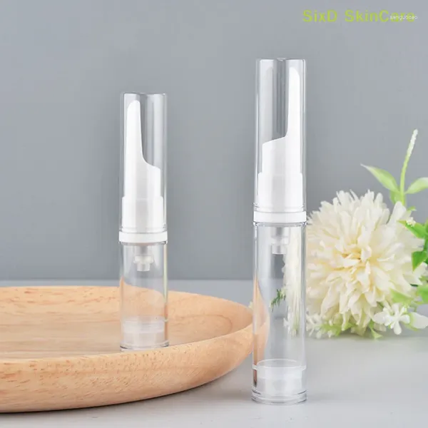 Garrafas de armazenamento 5ml/10ml/15ml garrafa de vácuo imprensa loção creme para os olhos vazio recarregável líquido fundação recipiente cosmético