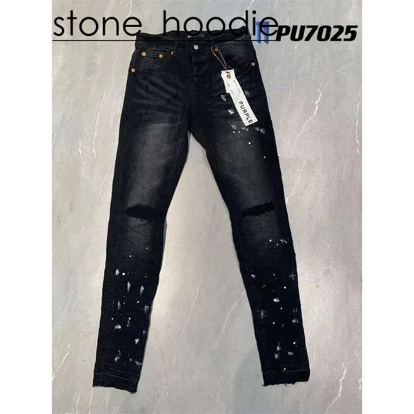 Lila Jeans Denim-Hose Lila Herrenjeans Designer-Jeans Motorradhose Lässige Streetwear Lila Jeans Kinder Vintage bestickte Jeans Verwaschene alte Hose 8489