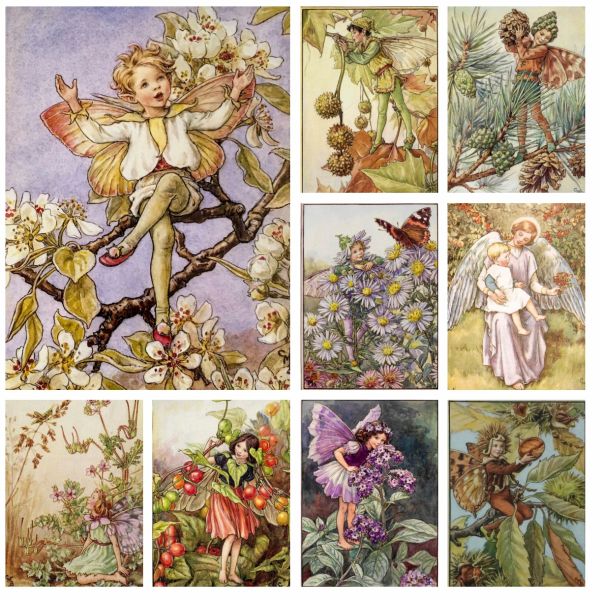 Stitch Full Diamond Painting Maler Cicely Mary Barker Artwork Kinder Blume Fairy Cross Stitch Stickerei Bild Mosaik Wohnkultur