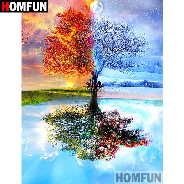 Stitch Homfun Full Square/Round Drill 5d DIY Diamond Painting 