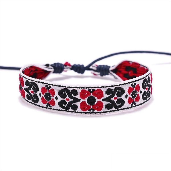 Braccialetti con ciondoli Corda intrecciata Amicizia per donna Uomo Bracciale fatto a mano in cotone Gioielli etnici Regali Consegna di goccia Dh2Iv