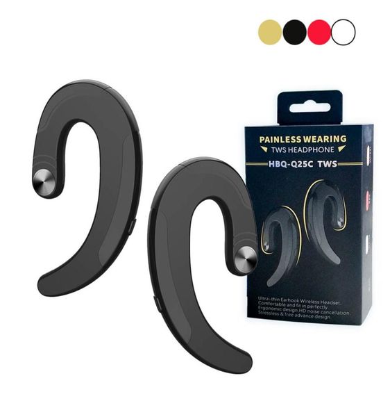 Original HBQ Q25C TWS Q25 Schnurlose drahtlose Bluetooth-Kopfhörer Ohrhörer Wasserdichte drahtlose Ohrhörer Headset Knochenleitungsohr7542798