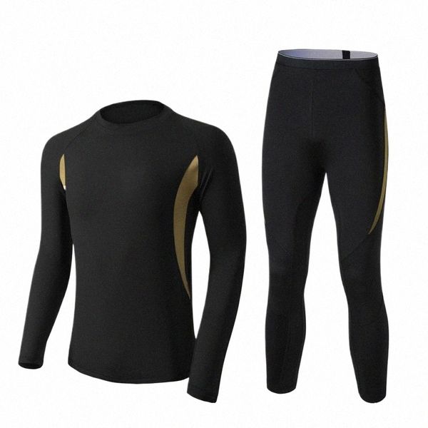 Inverno Outdoor Sports Thermal Underwear Set Campo CS Esqui Escalada Equitação Fitn Quick-secagem Tactical Underwear G8Mt #