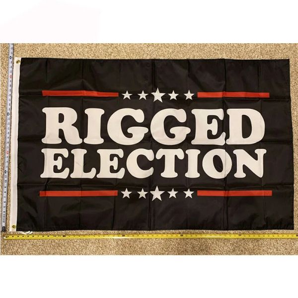 Acessórios Bandeira Donald Trump FRETE GRÁTIS 2024 Don Jr Fix Rigged Eleição EUA Sinal 3x5' yhx0080