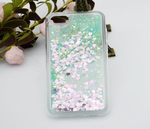 Custodie glitter galleggianti da 100 pezzi per iPhone X ten 6 plus Heart Quicksand Liquid per Samsung on5 G5 K7 K107569761