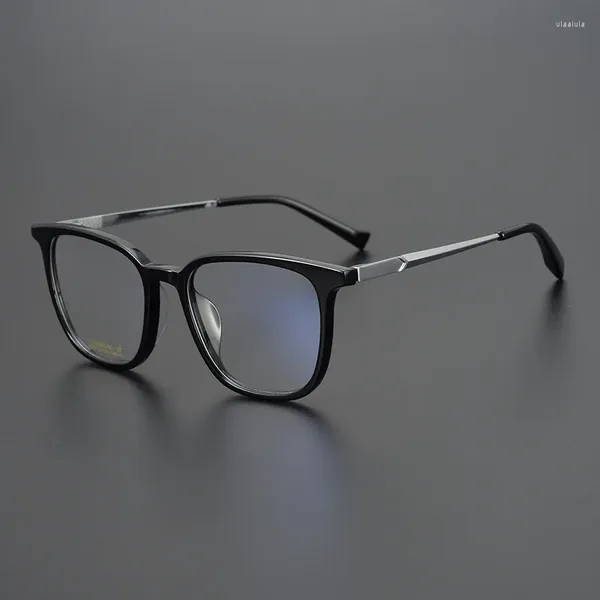 Sonnenbrille Acetat Platz Myopie Gläser Männliche Frauen Titan Vintage Brillen Rahmen Männer Rezept Brillen Anti Reflexion