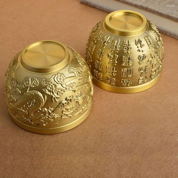 Ciotole Ornamenti in ottone per la casa Decorazioni da tavolo per ufficio Ornamento da tavolo per bacino del tesoro cinese