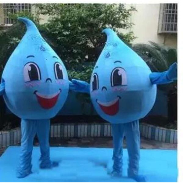 Trajes da mascote azul pequena gota de água mascote fantasia vestido personagem carnaval celebração natal traje da mascote