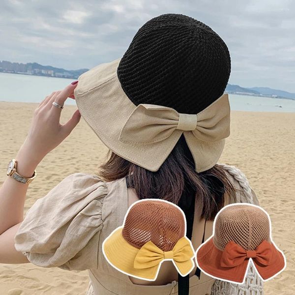 Breite Krempelnhüte Frauen Sommer Beach Mützen komfortable atmungsaktive Lady Cap Girls Strohhut Einfacher UV Schutz Sonnenaufgang