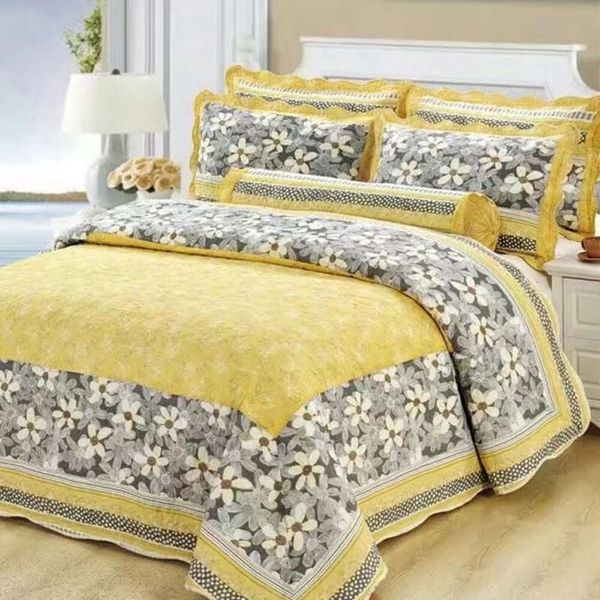 Set copertura in cotone, biancheria da letto alla moda, trapunta trapuntata, copriletto American Cubrecam Colcha, set da 3 pezzi