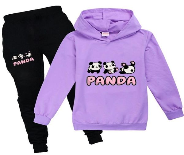 Roupas de outono para crianças moda manga longa panda kawaii roupas para meninas adolescentes 12 14 anos halloween meninos roupas camisetas 2011244480946