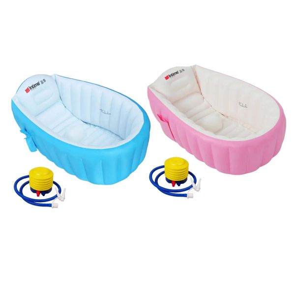 Badewanne aufblasbare Babybadewanne mit Luftpumpe PVC Badewanne Badewanne für Neugeborene für Baby im Alter von 1 2 3 Innen im Freien im Freien im Freien im Freien im Freien im Freien im Innenbereich