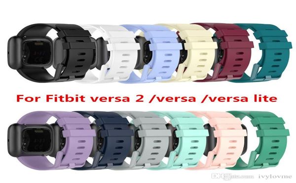 Cinturino in silicone per Fitbit Versa 2 Accessori di ricambio per orologi Bracciale per cinturini Fitbit Versa lite2595188