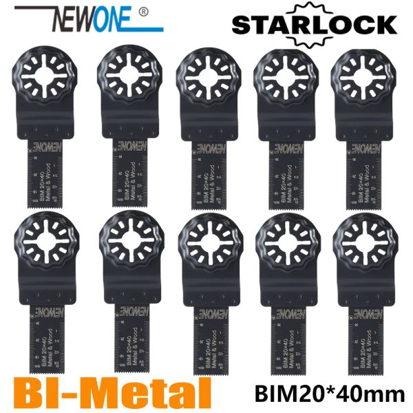 Запчасти Newone Starlock Bim20*40 мм, биметаллические пилы, подходят для осциллирующих инструментов для дерева, резки металла, удаления гвоздей