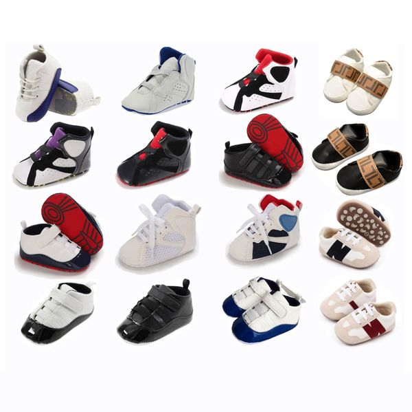 Kleinkindschuh Neugeborene Erste Walker Infant Soft Soled Anti-Schlupf-Babyschuhe für Mädchen Jungen Sport Sneakers Crib Bebe Booties