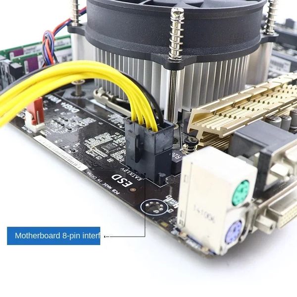 NEU 2024 4 PIN bis 8 PIN -Adapter -Konverterkabelkabel für die CPU -Stromversorgung in Packungen von 1PCS 2PCS und 5 PCS -Büroversorgungen für CPU -Stromversorgung für