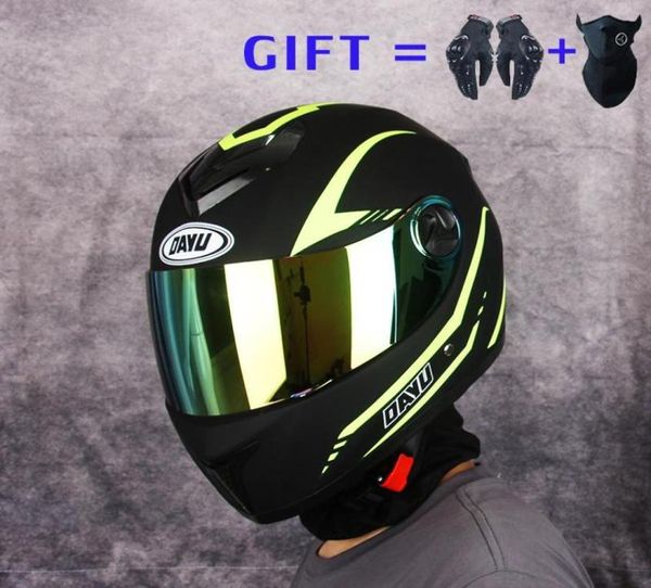 Motorradhelme Geschenke Erwachsener Super -cooler Doppel -Objektiv Helm Volles Gesicht warmes Wintermotorbike Moto Scooter Frauen Casque7253191