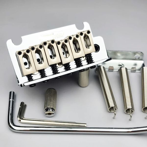 Ponte tremolo de guitarra elétrica tipo vintage WOV06 de 2 pontos para guitarras Strat e Suhr