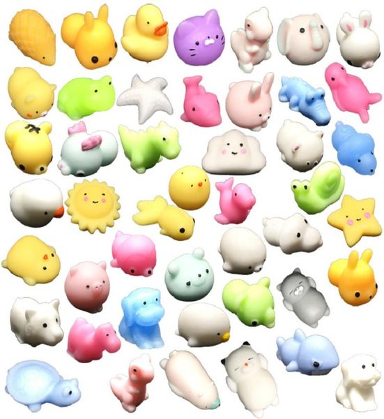 Kawaii Squishy Animal Fidget Toy Spremere Mochi Rising Antistress Ball Pack Zestaw Panda Cat Star Morbido appiccicoso Carino Divertente Decompress7799646