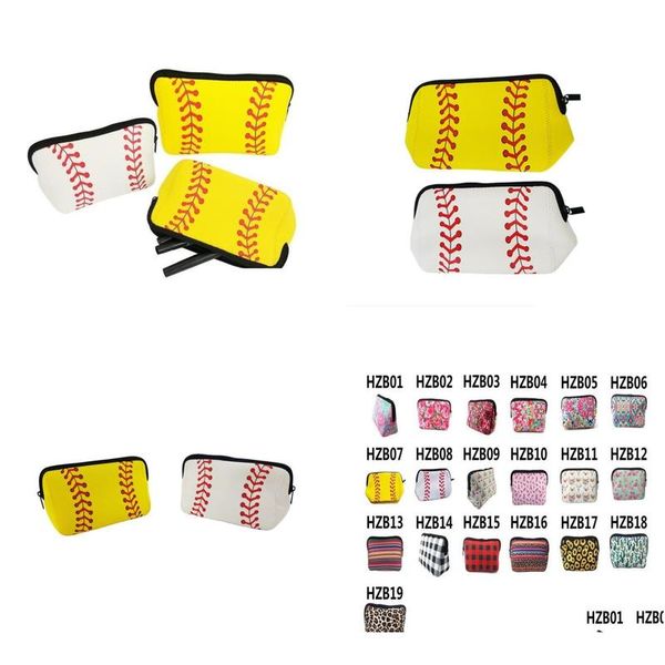 Outdoor-Taschen 50 stücke Großhandel Neue Neopren Costoomized Handtasche Wasserdichte Make-Up Baseball und Softball Handtasche Drop Lieferung Sport Ou Dh46N