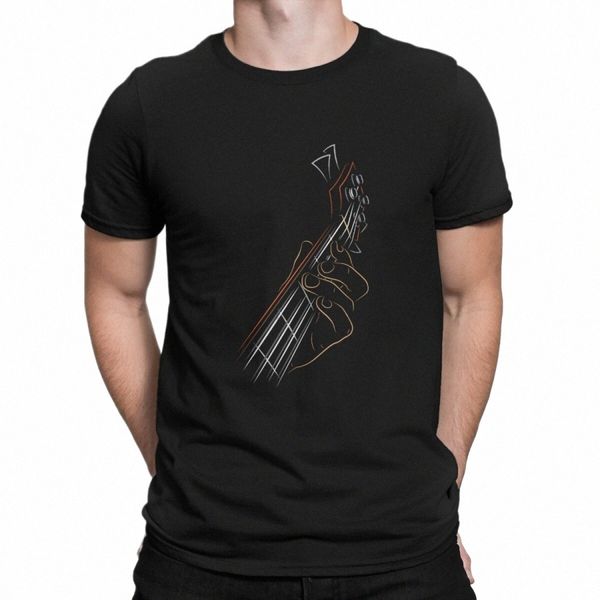 Gitarre Rock Mann TShirt Bass Individualität T Shirt Grafik Streetwear Hipster 12bX #