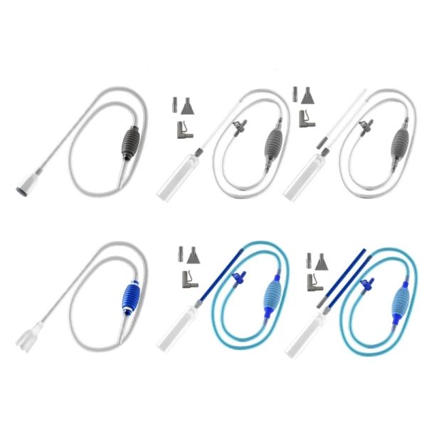 Ferramentas aspirador de pó sifão para aquário, trocador de água, tanque de sifão, limpador, sucção de vaso sanitário