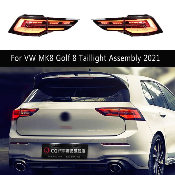 Araba Accessoires Otomatik Parçalar Salonu Dönüş sinyali göstergesi VW MK8 Golf 8 LED Kuyruk Işığı 20 21 Ters Park Işıkları