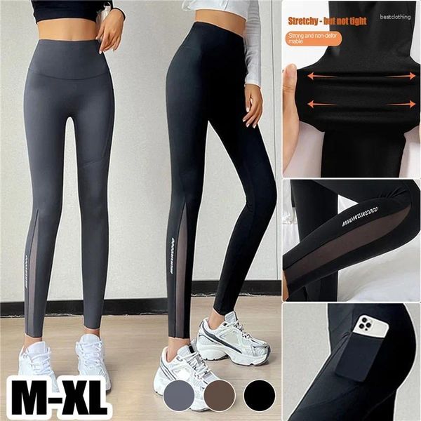 Shorts ativos cintura alta elástico treino feminino yoga leggings controle de barriga ruched booty com bolso calças sem costura ginásio compressão collants