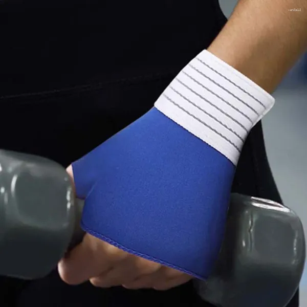 Supporto per il polso Compressione Dolore Tutore Avvolge Protezioni per le mani Guanti da palestra Fitness Accessori per polsini sportivi Blu.