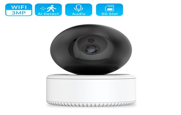 3MP Wi -Fi IP -камера 2MP 1080p Автоматическое отслеживание AI Human Detect Беспроводная камера H.265 Двухчастотный o Cloud CCTV Home Security Cameras2976957