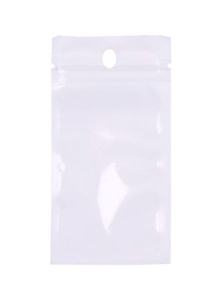 Accessori per telefoni cellulari da 1000pcslot sacca da imballaggio Clearwhite con cerniera in plastica per pacchetto di vendita al dettaglio per cavi dati Charger3307687