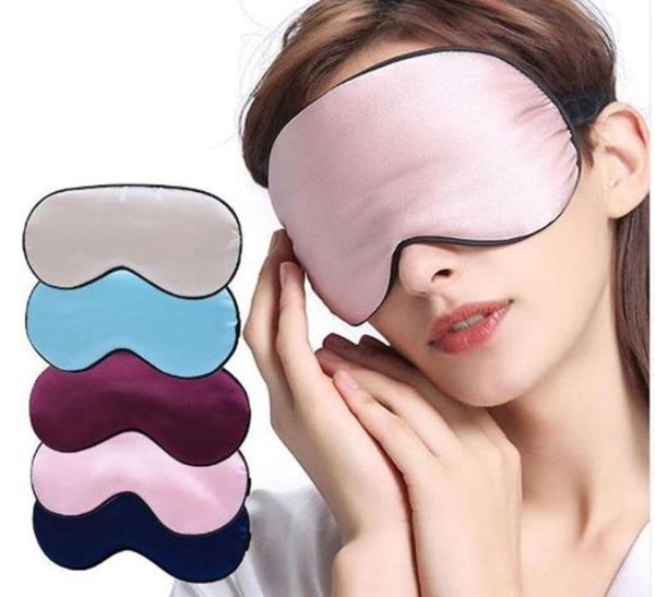 Schlafmaske aus Seide, geschmeidiger Augenschutz, tragbar, Reise-Augenklappe, atmungsaktiv, zum Ausruhen, Augenbinde, Augenschutz3928103