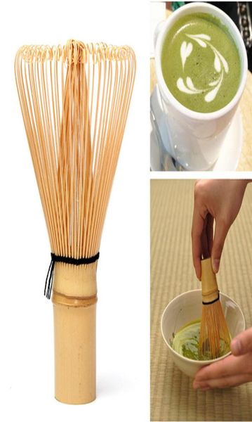 Matcha Frusta Tè Verde Polvere Pennello Bambù Giapponese 80 Prong Naturale Professionale Chasen Teaware Strumento Accessori Da Cucina4419777