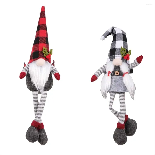 Decorazione per feste 2 pezzi Fermatenda natalizio con fibbia per tende Mr e Mrs Gnome Tiebacks Gancio di fissaggio Morsetto per