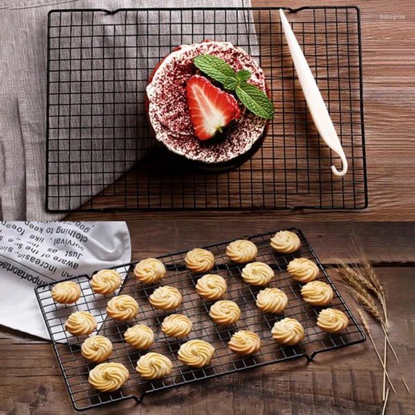 Küche Lagerung Nonstick Metall Kuchen Kühlung Rack Grid Net Backblech Cookies Kekse Brot Trocknen Stand Kühler Halter Werkzeuge