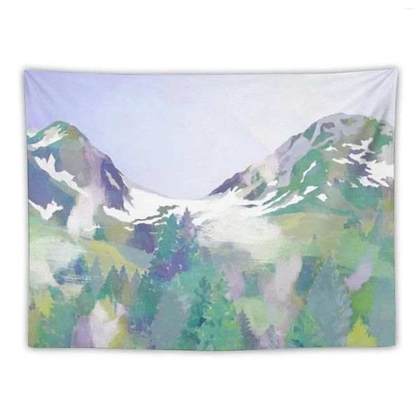 Tapeçarias Mountain View Pintura Tapeçaria Decoração de quarto Bonito Decoração de luxo