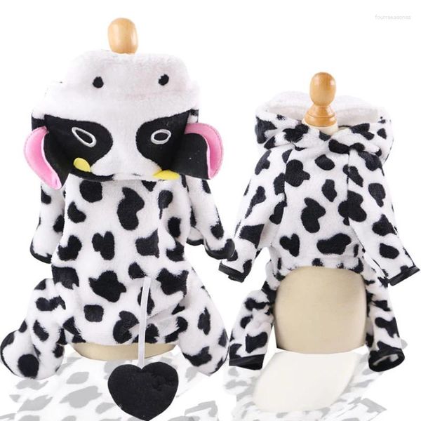 Vestuário para cães Pet Outfit Inverno Pijama Macacão Coral Fleece Roupas Quentes Pijama Filhote de Cachorro Pequeno Casaco Geral