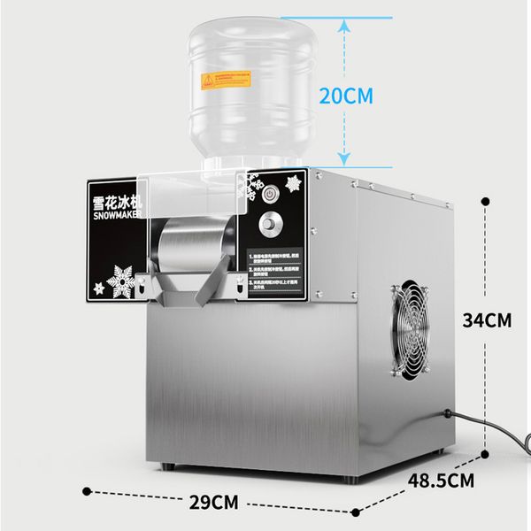 Schneeflocken-Eismaschine, Korea Bingsu-Maschine, Wasserkühlung, Eisbrecher, Schneeflocken-Eismaschine, Eisrasierer