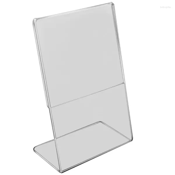 Frames Transparenter Kartenhalter aus Acryl, Ständer für A4-Schilder, Etikettenrahmen, Schreibtischhalter, 3 mm, Business-Display (1 Stück)