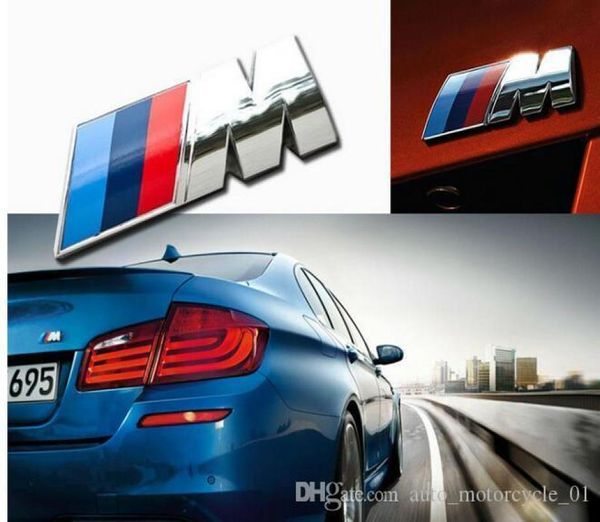 Car styling ABS Car M Power Performance Badge Parafango Emblema Adesivo 3D M per BMW EEA2583478885