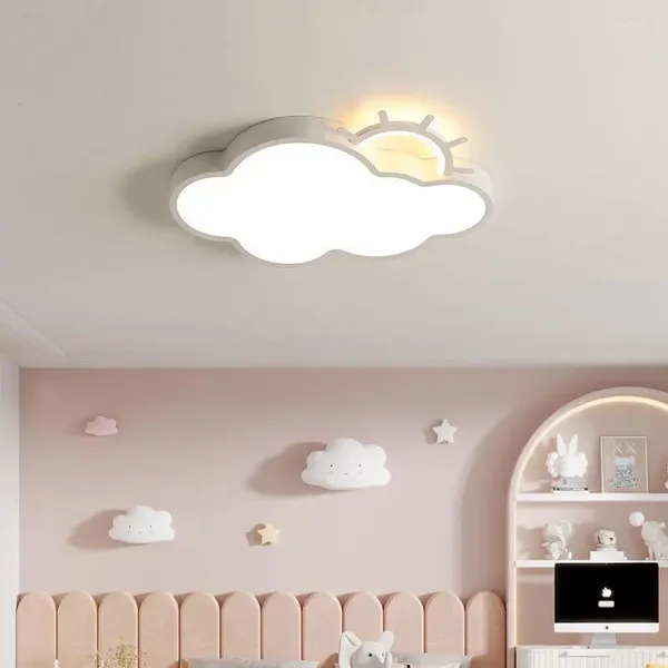 Luzes de teto nuvem branca led luz para crianças quarto estudo berçário do bebê deco lustre dos desenhos animados crianças lâmpada