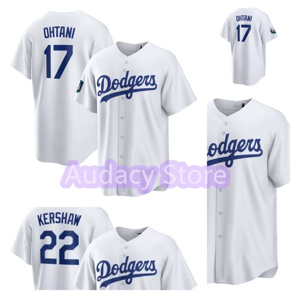 Mens 17 Shohei Ohtani Dodgers Baseball Jersey City Azul Branco Cinza Jerseys Costurados 2024 World Tour Seul Series Home