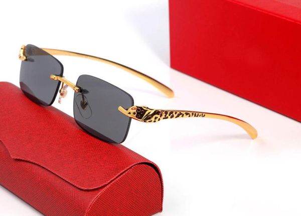Occhiali da sole Fashion Business Designer occhiali con montatura rotonda Cheetah Framed Steady Generous Classic metallo Naselli comodi Uomo W2320315
