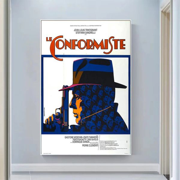 Kalligraphie V0495 The Conformist (3) Vintage-Klassiker, Filmwand, Seidentuch, HD-Poster, Kunst, Heimdekoration, Geschenk